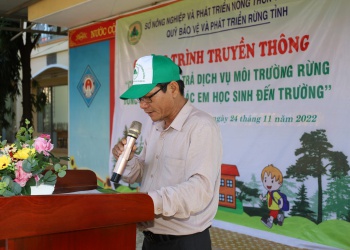 Chương trình “Chi trả DVMTR đồng hành cùng học sinh đến trường” năm 2022 tại trường THCS Cư Pui huyện Krông Bông