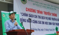 Chương trình truyền thông Chính sách chi trả DVMTR đồng hành cùng học sinh đến trường tại Trường THCS Trần Hưng Đạo – xã Krông Jing huyện M’Đrăk