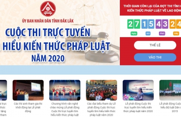 Giới thiệu Cuộc thi trực tuyến tìm hiểu kiến thức pháp luật năm 2020 tỉnh Đắk Lắk
