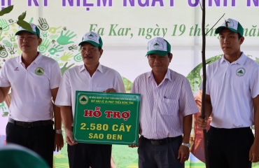 Khu tái định cư số 1 xã Cư Elang, địa điểm tổ chức Lễ phát động “Tết trồng cây đời đời nhớ ơn Bác Hồ” năm 2022 huyện Ea Kar