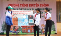 Đồng hành cùng học sinh đến trường tại Trường THCS Hoàng Văn Thụ – Xã Cư A Mung, huyện Ea H’leo