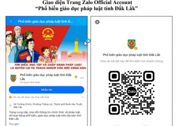Ra mắt Trang Zalo OA “Phổ biến giáo dục pháp luật tỉnh Đắk Lắk”